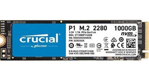 crucial p1 specs.